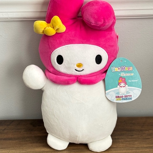 NWT Squishmallows MY MELODY Hug Mees Hello Kitty Sanrio Plush Toy 12" Plush NEW - Picture 1 of 13